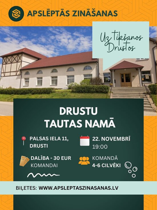 Komandas dalība spēlē Drustos - 22.11.